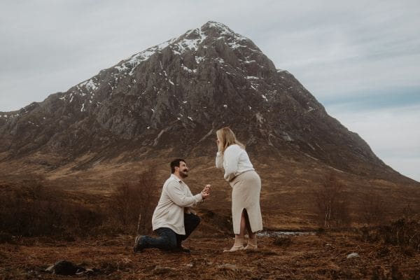 surprise proposal in glencoe scottish highlands