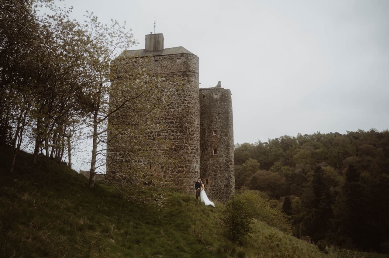 neidpath castle wedding